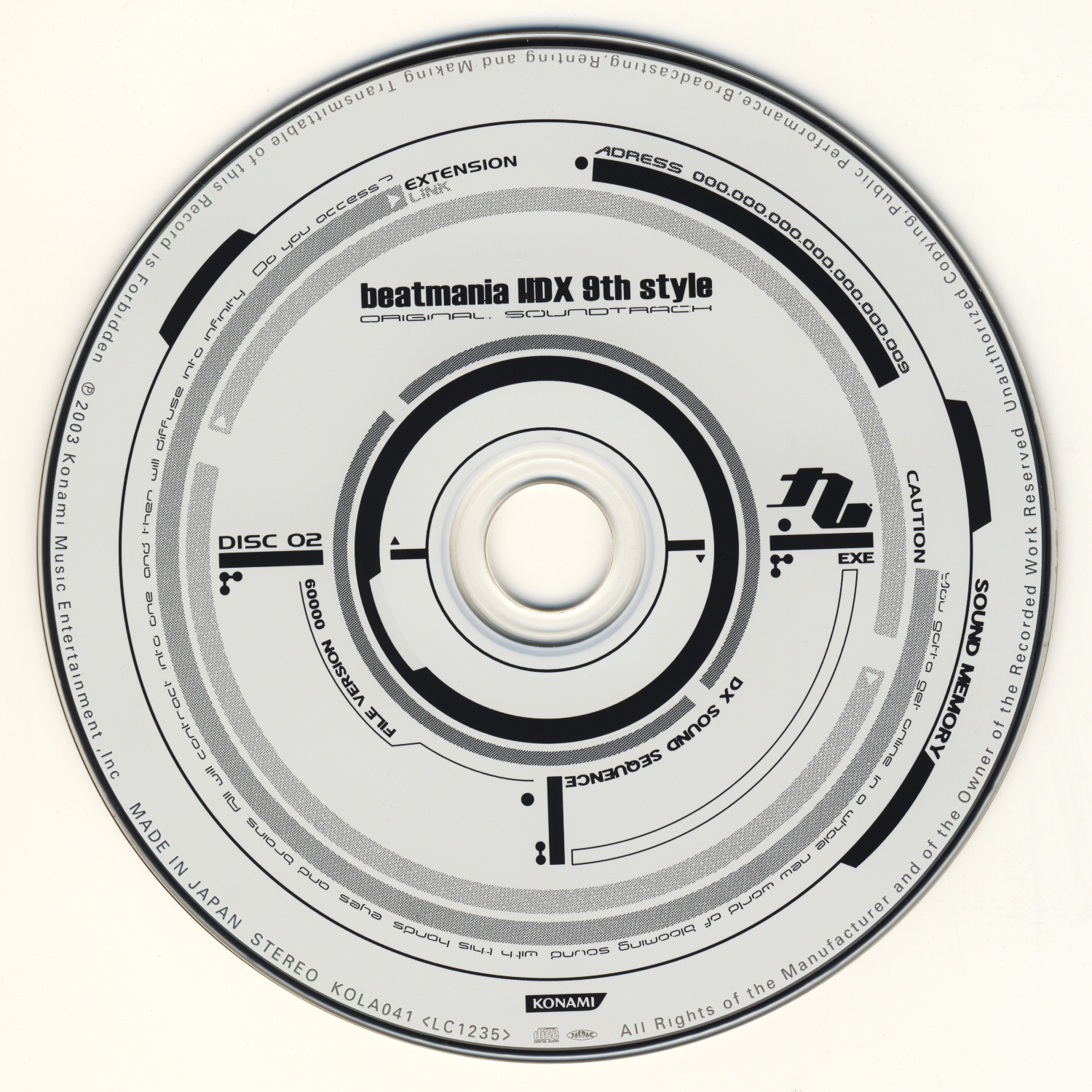 beatmania IIDX 9th style Original Soundtrack (2003) MP3